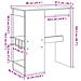 Tavolo Bar con Rastrelliera Rovere 90x47,5x103,5 cm Multistrato - Foto miniatura 9