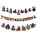 Bandiera Di Halloween Decorazioni Da Appendere Strega Ghirlanda 3 Pezzi - Foto miniatura 1