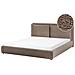Letto Bouclé Bajonna 180 X 200 Cm Marrone - Foto miniatura 2