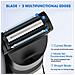 Multi-trimmer 2-in-1 Modello 196: Rifinitore Per Peli Corporei Con Led E Ricarica Type-c - Foto miniatura 5