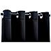 Tende oscuranti con anelli 2 pz Nero 137x213 cm Tessuto - Foto miniatura 3