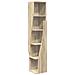 Mobile angolare Bianco 27,5x27x140cm Legno multistrato - Foto miniatura 1