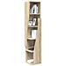 Mobile angolare Bianco 27,5x27x140cm Legno multistrato - Foto miniatura 3