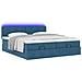 Struttura Letto Pouf con Materassi 160x200 cm Velluto - Foto miniatura 6
