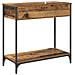 Tavolo consolle con cassetto Legno vecchio 75 x 34,5 x 75 cm - Foto miniatura 8