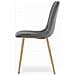 Sedia JEWA - Velluto grigio scuro con gambe in legno x 4 - Foto miniatura 3