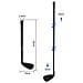 Putter Da Golf Telescopico Regolabile A 3 Sezioni Per Chipping Black - Foto miniatura 2