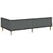 Struttura Letto Angolare con Materasso 2 pcs Grigio Tessuto - Foto miniatura 9
