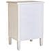 Tavolino In Legno Laccato Bianco Con Griglia 46x36x68h Cm - Foto miniatura 4