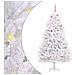 Albero di Natale Artificiale con Rami Pieghevoli Bianco 180 cm - Foto miniatura 1