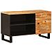 Mobile TV Marrone 80 x 33 x 46 cm Legno di mango massello - Foto miniatura 1