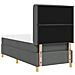 Letto a molle con materasso Grigio scuro 90 x 200 cm Tessuto - Foto miniatura 9