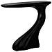 Mobile Da Ingresso In Metallo Nero E Legno 98x26x85h Cm - Foto miniatura 4
