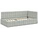 Struttura Letto Angolare con Materasso 2 pcs Grigio chiaro - Foto miniatura 6