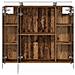 Mobiletto per specchio da bagno Legno vecchio 80 x 14.5 x 70 cm - Foto miniatura 7