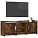 Mobile TV 130 x 33 x 47 cm Rovere Fumo Legno ingegnerizzato - Foto miniatura 2