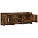 Mobile TV 130 x 33 x 47 cm Rovere Fumo Legno ingegnerizzato - Foto miniatura 3