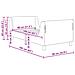 Struttura letto bambini con testata Rosa 80 x 160 cm Velluto - Foto miniatura 9