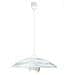Lampadario moderno da interno cm 48 bianco vetro - Foto miniatura 2