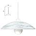 Lampadario moderno da interno cm 48 bianco vetro - Foto miniatura 1