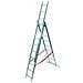 SCALA INDUSTRIALE ALLUMINIO Trasformabile 3 Rampe 9 Gradini fino a 5,94 mt - Foto miniatura 1