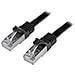 Cavo di rete Cat6 Ethernet Gigabit - Cavo Patch RJ45 SFTP da 1 m - Nero - Foto miniatura 1