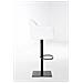 Sgabello Alto Regolabile Damaso in Similpelle I Sgabello Bancone con Braccioli E Schienale Imbottiti E Poggiapiedi, H 58-83 CM Bianco Nero - Foto miniatura 3