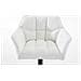 Sgabello Alto Regolabile Damaso in Similpelle I Sgabello Bancone con Braccioli E Schienale Imbottiti E Poggiapiedi, H 58-83 CM Bianco Nero - Foto miniatura 5