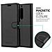 Custodia Compatibile Con Nokia 5 In Nero Carbone - Coperchio Protettiva Con Chiusura Magnetica, Funzione Stand E Tasca Per Le Carte - Foto miniatura 5