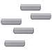 Clip Adesive Durafix® Clip Argento Metallizzato 60x17mm Conf. 5 - 470523 - Foto miniatura 1