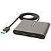 Adattatore USB-A a HDMI 1080p 60 Hz a 4 porte - Convertitore USB tipo A a HDMI - Multi Monitor Dongle Adapter - Adattatore multiporta /Replicatore di porte USB Type A a 4x HDMI - Foto miniatura 1