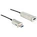 20m USB3.0-A + USB Micro-B / USB3.0-A 20m USB A / Micro-USB B USB A Nero, Argento cavo USB - Foto miniatura 1