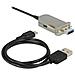 20m USB3.0-A + USB Micro-B / USB3.0-A 20m USB A / Micro-USB B USB A Nero, Argento cavo USB - Foto miniatura 3