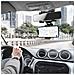 Supporto Auto Per Smartphone Fissaggio Retrovisore Ruotabile 360° Nero - Foto miniatura 3