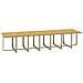 Set Da Pranzo Per Giardino 15pz Con Cuscini In Polyrattan Beige - Foto miniatura 9
