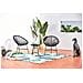 Acapulco Set Di 2 Poltrone A Forma Di Uovo + Tavolino Grigio - Foto miniatura 4