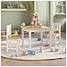 Set Tavolo E Sedie Per Bambini 3 Pezzi Bianco E Beige In Mdf - Foto miniatura 1