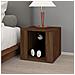 Comodino Rovere Marrone 41x40x36 Cm In Legno Multistrato - Foto miniatura 3