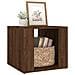 Comodino Rovere Marrone 41x40x36 Cm In Legno Multistrato - Foto miniatura 5
