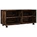Mobile Tv Con Ruote Rovere Fumo 90x35x35cm In Legno Multistrato - Foto miniatura 2