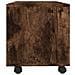Mobile Tv Con Ruote Rovere Fumo 90x35x35cm In Legno Multistrato - Foto miniatura 5
