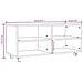Mobile Tv Con Ruote Rovere Fumo 90x35x35cm In Legno Multistrato - Foto miniatura 7