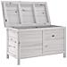 Contenitore Giardino Bianco 99x49,5x58,5cm Legno Massello Abete - Foto miniatura 3