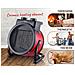 Briebe Ht1130 Termoventilatore Ceramico Portatile, 2 Livelli Di Potenza, Termostato Automatico 2400w Nero/rosso - Foto miniatura 8