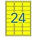 Adesivi /etichette Apli 64 X 33,9 Mm Giallo A4 20 Foglie - Foto miniatura 2