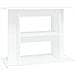 Supporto per Acquario 80x35x60 cm in Legno Multistrato Bianco - Foto miniatura 1