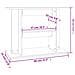 Supporto per Acquario 80x35x60 cm in Legno Multistrato Bianco - Foto miniatura 7