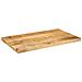 Piano Per Tavolo 40x30x3,8cm Rettangolare Legno Di Mango Grezzo - Foto miniatura 2
