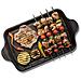 Piastra Grill Brochette Explora - Nero - Alluminio Pressofuso - 47x26x2 Cm - Foto miniatura 2