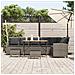 Set Divani da Giardino 4 pz con Cuscini a Forma di L Polyrattan - Foto miniatura 5